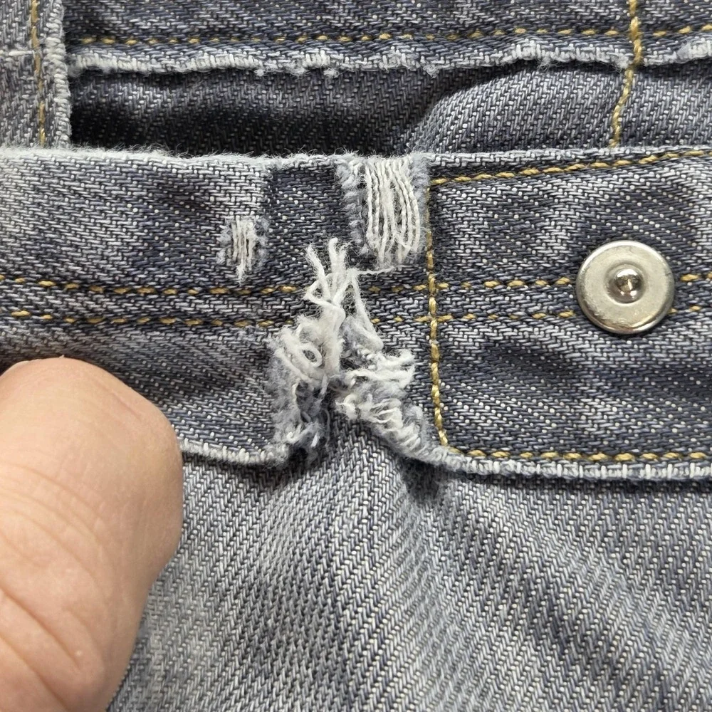 Vintage Levis Engineered Jeans Mens Grey Buckle Back Twisted Button Fits 30x26